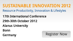 Sustainable Innovation 2012 Banner