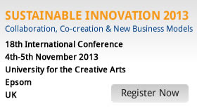 Sustainable Innovation 2013 Banner